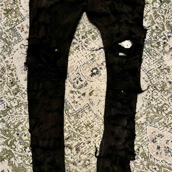 Dolce & Gabanna Distressed Side Zip Jeans - Picture 7 of 9